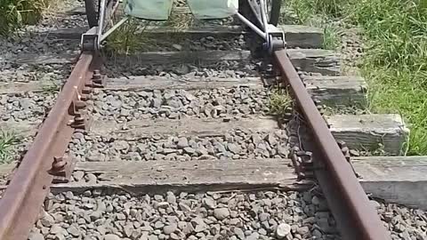 Rail Bike in New Zealand