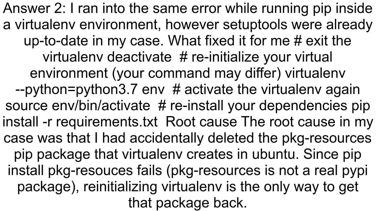 AttributeError module 39pkg_resources39 has no attribute 39safe_name39 oauthlib install