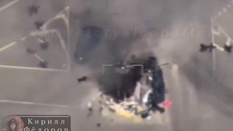 Russian drone attacks on Ukrainian checkpoint, crew retreats to a nearby hideout that also gets hit