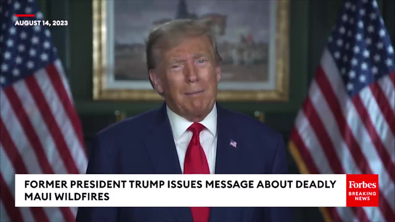 Breaking News Trump Goes off on Biden For Disgraceful Response to Deadly Maui wildfires.