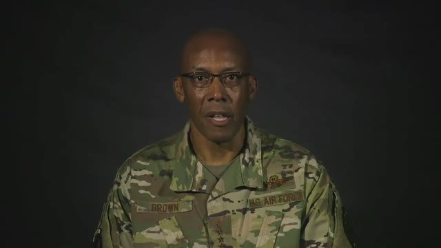 Air Force General Air Force General Charles Q. Brown whines about racial injustices in America