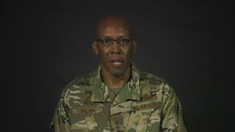 Air Force General Air Force General Charles Q. Brown whines about racial injustices in America