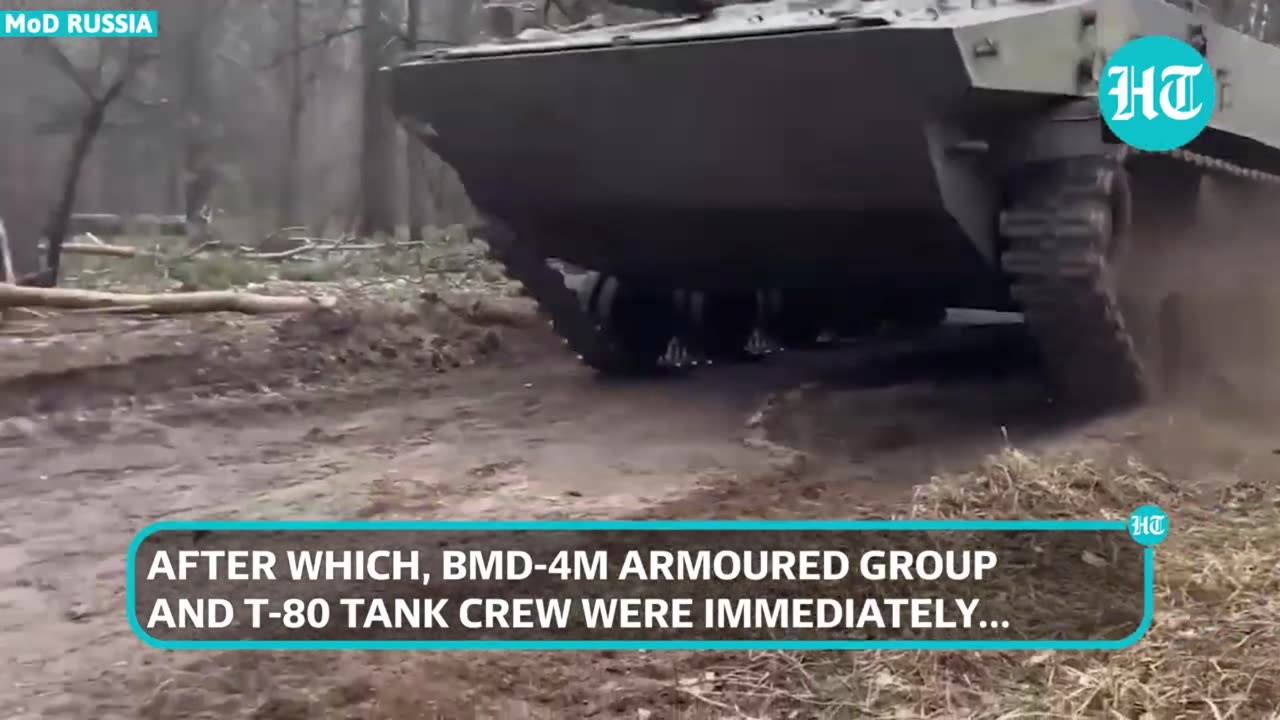 'Roaring' Russian T-80 tanks hunt down Ukrainian platoons; Big blow to Kyiv's forces in Donetsk