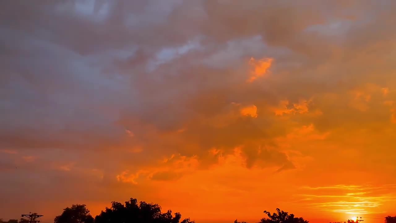 Sunset status video