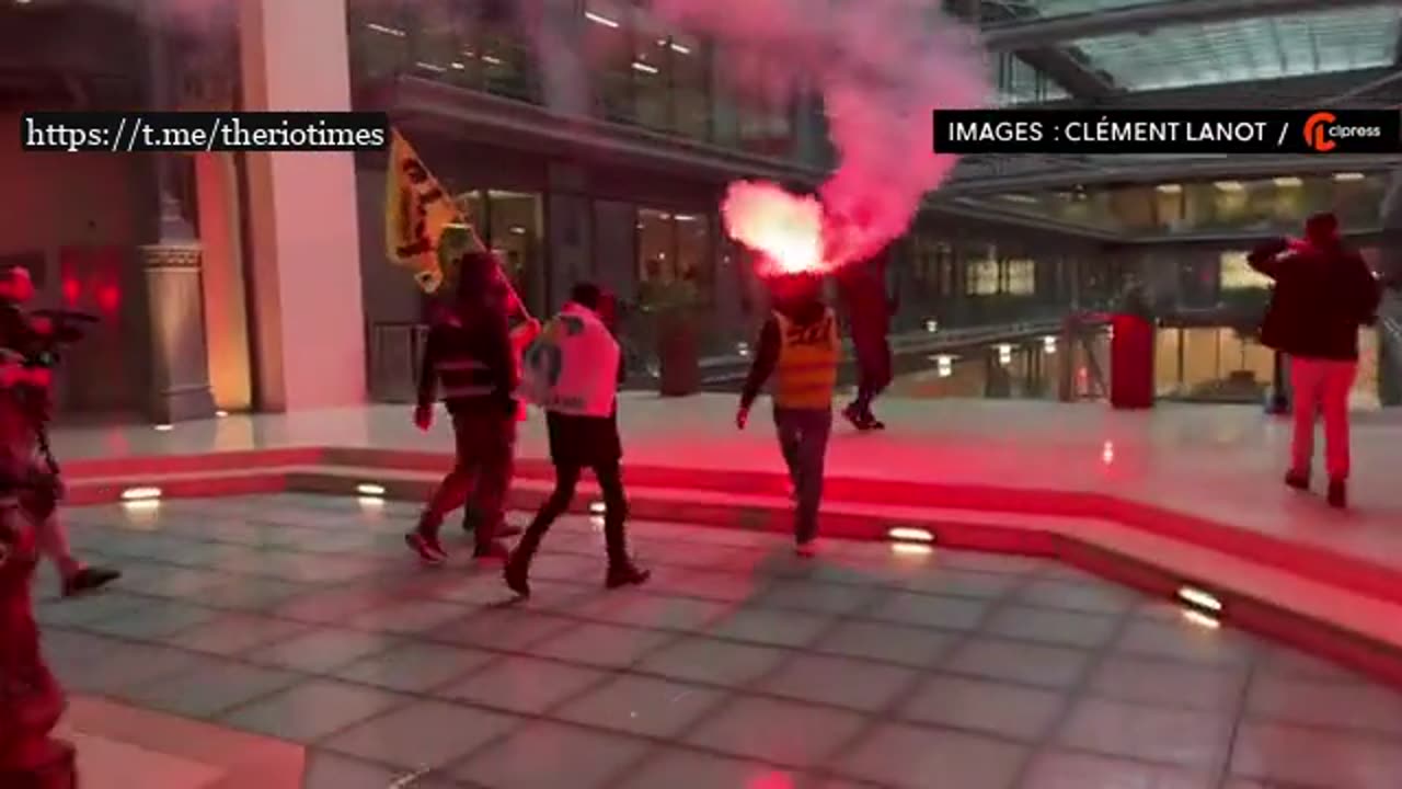 Paris, France... Citizens stormed the headquarters of BlackRock