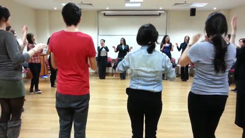 DePaul University Students practice Turkish Folk Dance at KU!