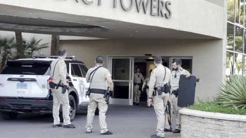 Man barricades inside Regency Towers in Las Vegas country club