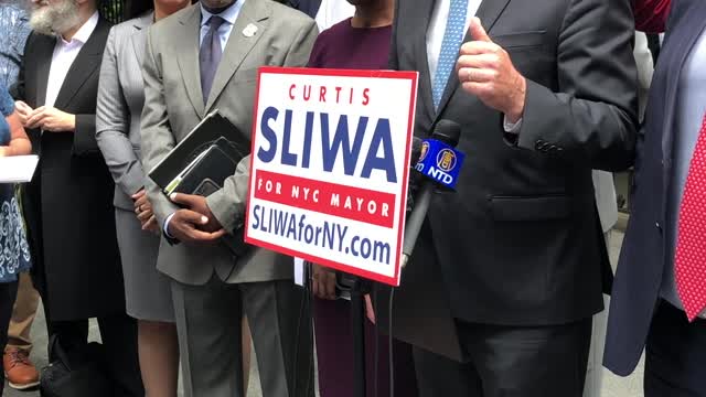 NYC Mayoral Candidate Curtis Sliwa Speaks Out Against de Blasio Racist Vaccine Mandates