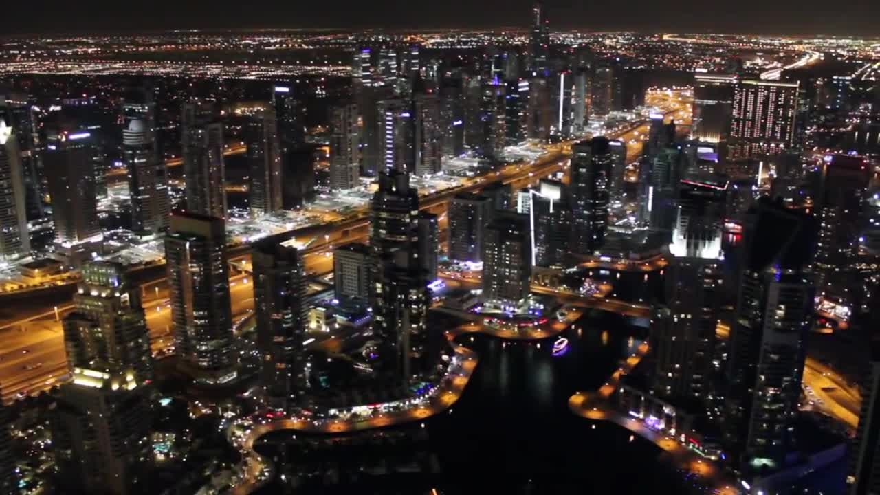 Dubai Marina Night View