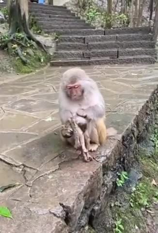 Mother love | wild animals #monkey