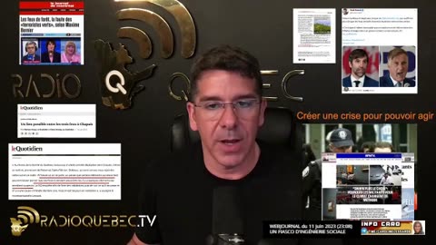 Extrait du WEBJOURNAL de RADIO-QUÉBEC du 11 juin 2023 - UN FIASCO D'INGÉNIERIE SOCIALE - Logique