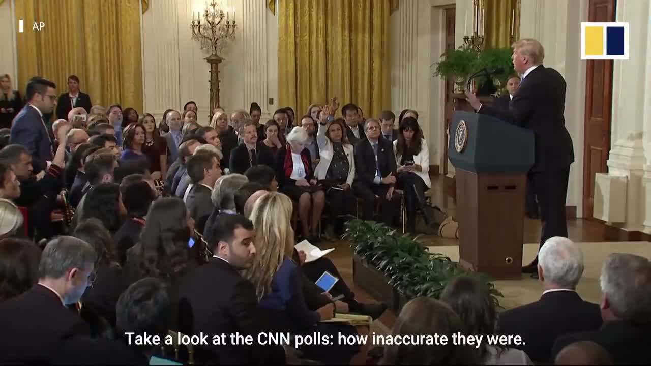 Donald Trump clashes with media at chaotic midterm election press conference