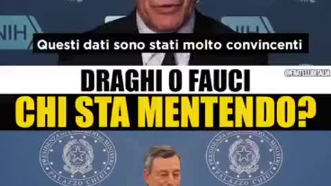 DRAGHI VS FAUCI: CHI STA MENTENDO?