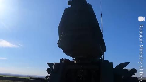 Russian self-propelled anti-aircraft missile and gun systems Pantsir-S1 work in combat
