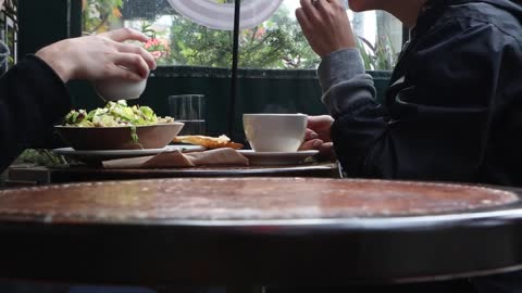 Lunch Meal People Tea Cup Tea Couple Table