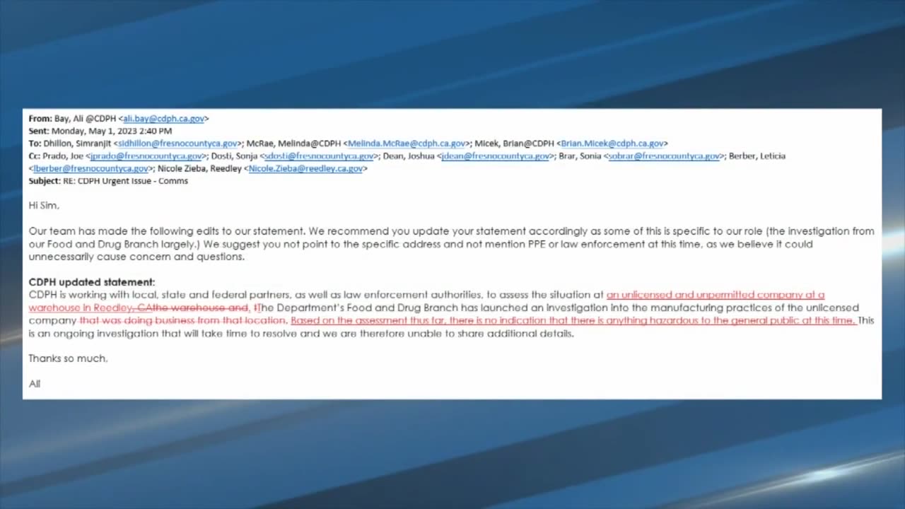 California told County 'Do not explain what is taking place' at illegal Chinese lab in Reedley