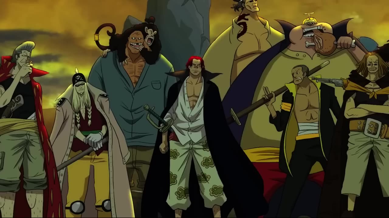 Luffy Gear 5 Luffy returns the Straw Hats to Shanks _ One Piece