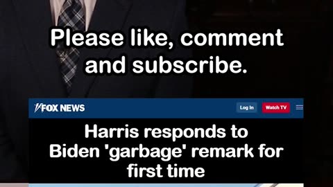 Kamala Responds to Biden’s ‘Garbage’ Comment about Trump Supporters