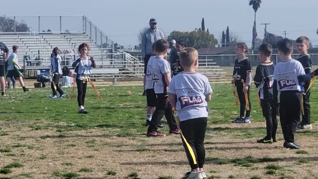 Jake throws a touchdown