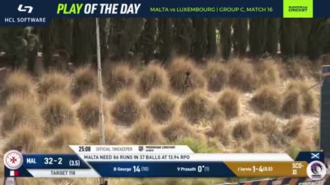 HCL Software & European Cricket Championship : Play of The Day - Malta vs Luxembourg