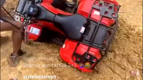 Shamar wrecks ATV after riding for 2 minutes