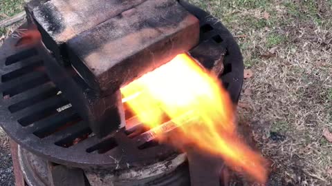 Waste oil forge