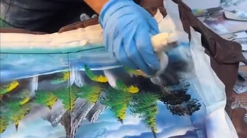 Wait for it 😉 Trusting A Street Artist To Paint My $1000 Vintage Leather Jacket..👀