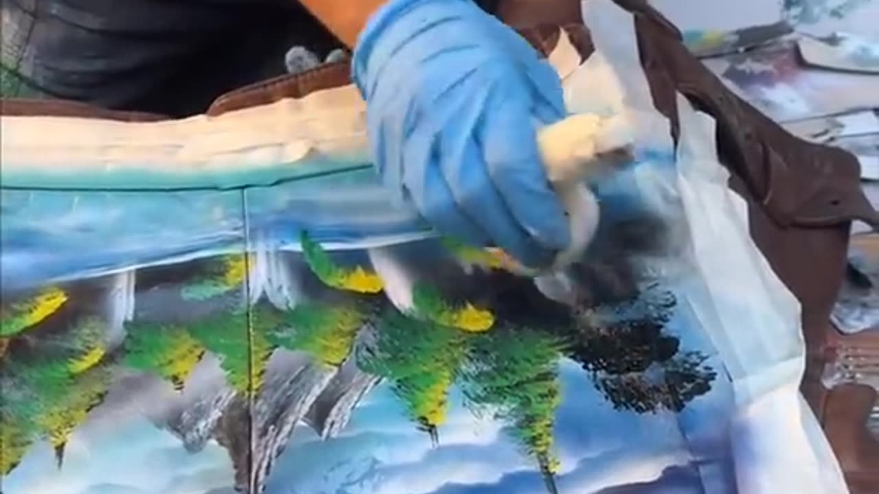 Wait for it 😉 Trusting A Street Artist To Paint My $1000 Vintage Leather Jacket..👀
