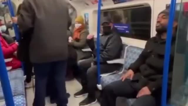 How to remove masked people from a train to get a seat