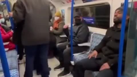 How to remove masked people from a train to get a seat