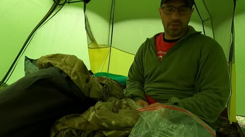 Test shot. Inside the naturehike cloudpeak 2. GoPro