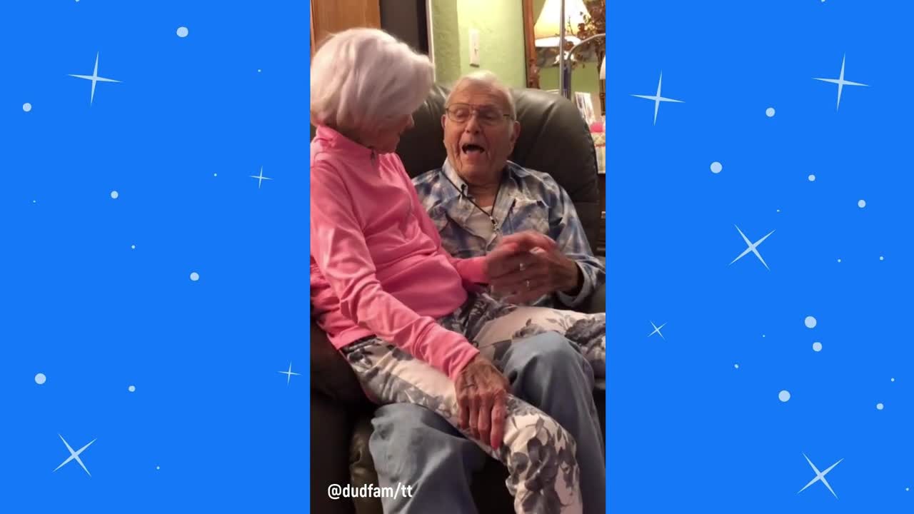 COUPLE GOALS - Married couple of 72 years still act like young kids in love