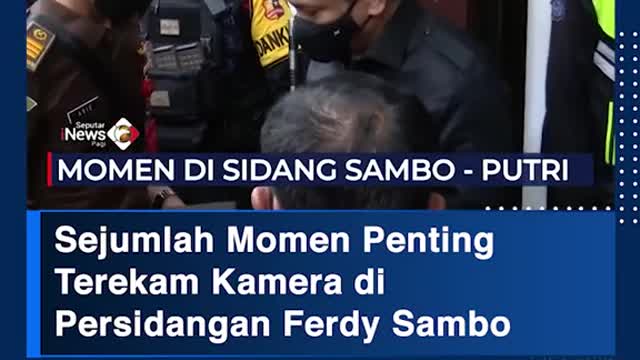 A number of important moments caught on camera at the Ferdy Sambo trial