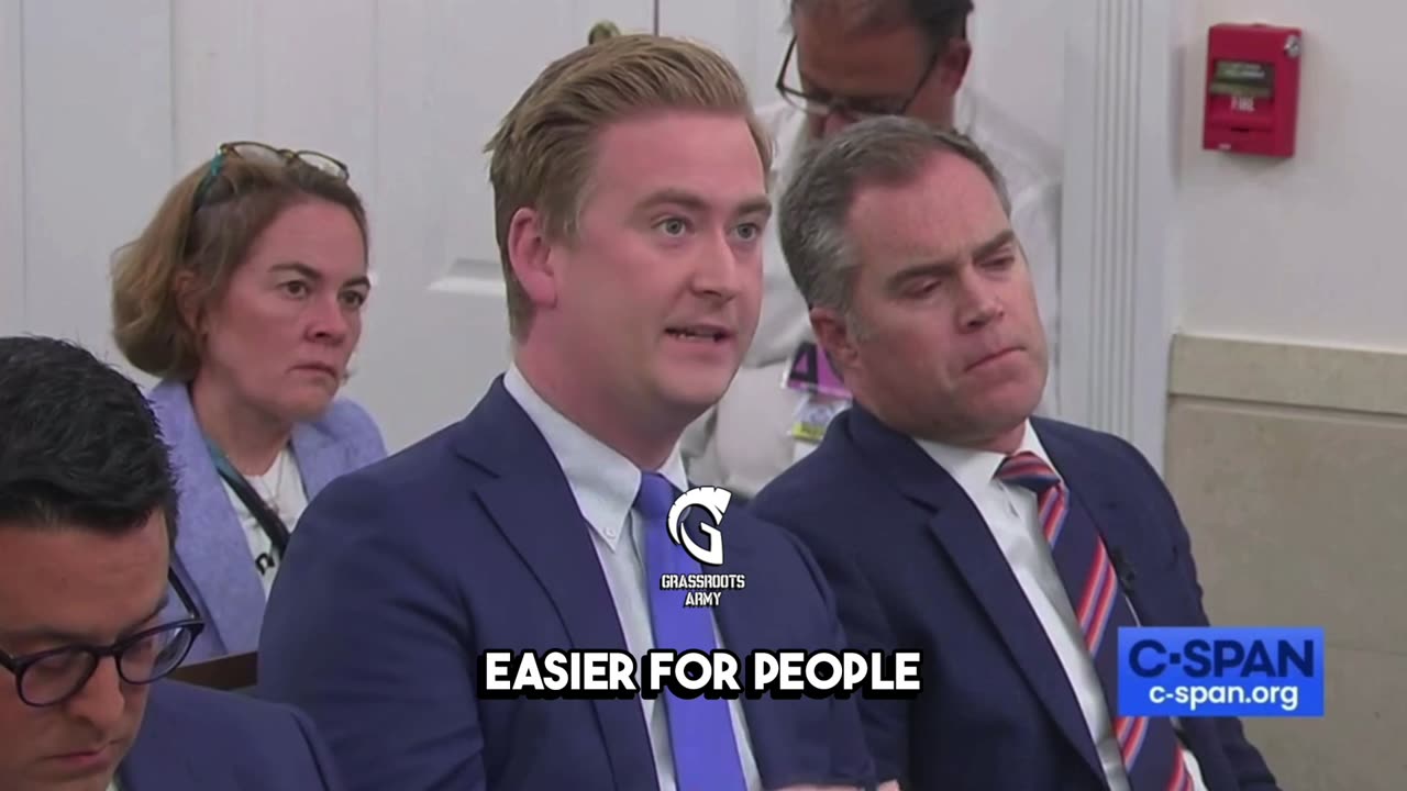 Peter Doocy CORNERS Karine Jean-Pierre With A Great Question