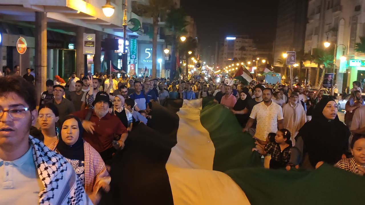 مسيرة حاشدة بطنجة إسنادا لغزة والمقاومة ورفضا للتطبيعيا حكام الذل 24 08 2024