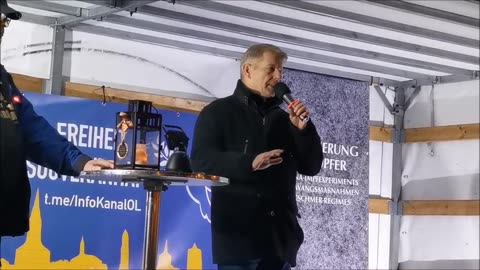 KARSTEN HILSE, MdB, AfD - BAUTZEN, Kornmarkt, 25 03 2024, 164. MAHNWACHE 🕊 - Bürgermikrofon