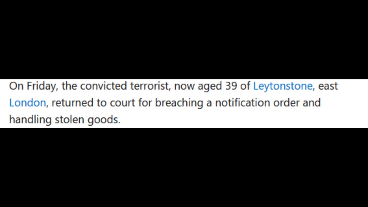 ANOTHER ENGLAND/LONDON TERRORIST