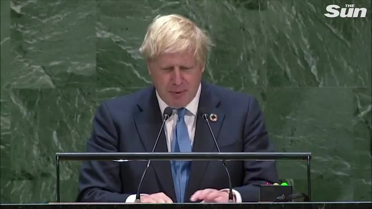 Boris Johnson Address to the UN