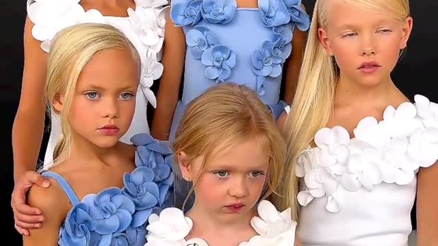 Beautiful little lovely people of Slavic nationality