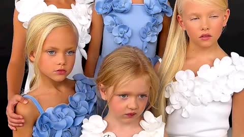 Beautiful little lovely people of Slavic nationality
