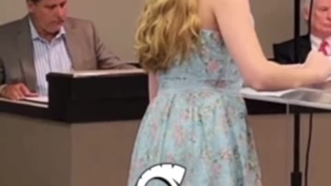 14-Year-Old Girl THRASHES School Board For Walking Out On Her