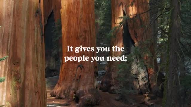 Life doesn't give you the people you want.