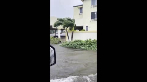 Hurricane Ian storm surge in Naples, Florida