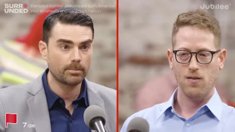 1 Republican vs. 25 Kamala Harris Voters (Feat. Ben Shapiro)