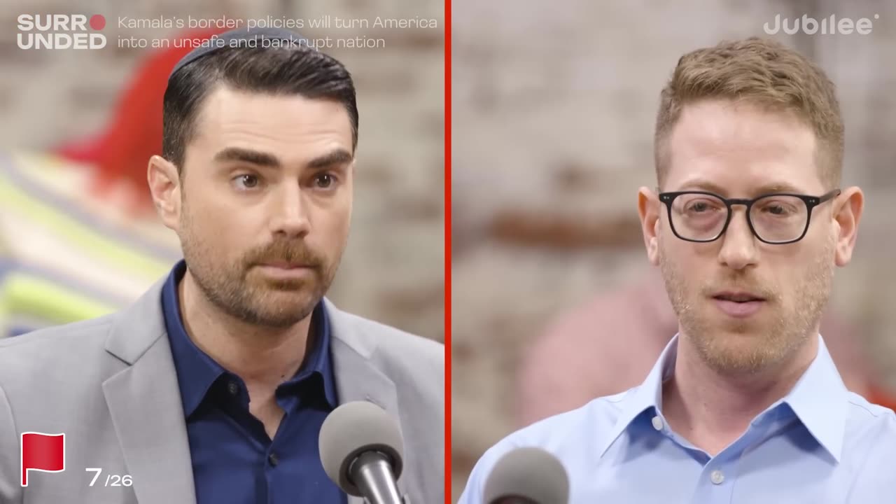 1 Republican vs. 25 Kamala Harris Voters (Feat. Ben Shapiro)