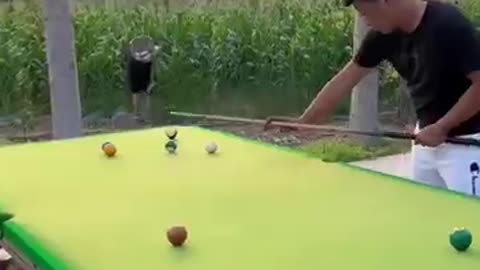 Funny billiards table funny video 😂