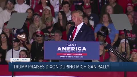 Trump namechecks one gubernatorial candidate during Michigan rally, Norton Shore