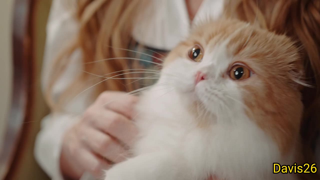 Funny cat and cute