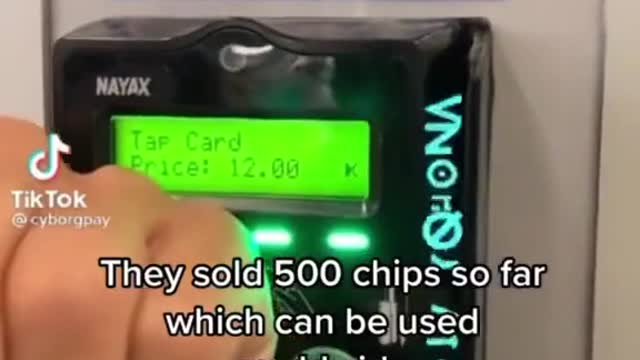 Can you imagine using your hand like a credit ard?