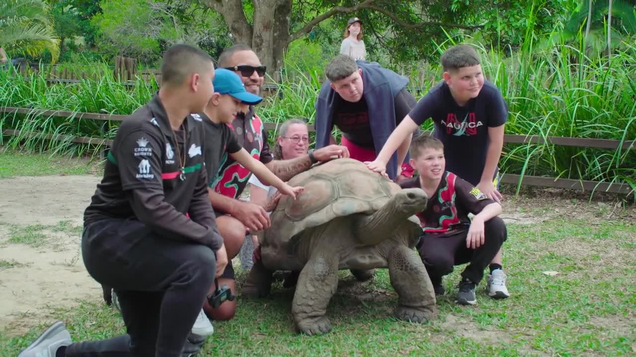 A wholesome zoo day for Souths Cares families! | Australia Zoo Life